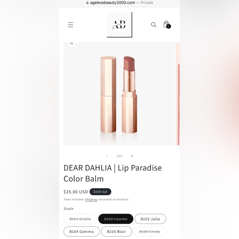 DEAR DAHLIA | Lip Paradise Color Balm
www.agelessbeauty3000.com - Picture 7 of 11